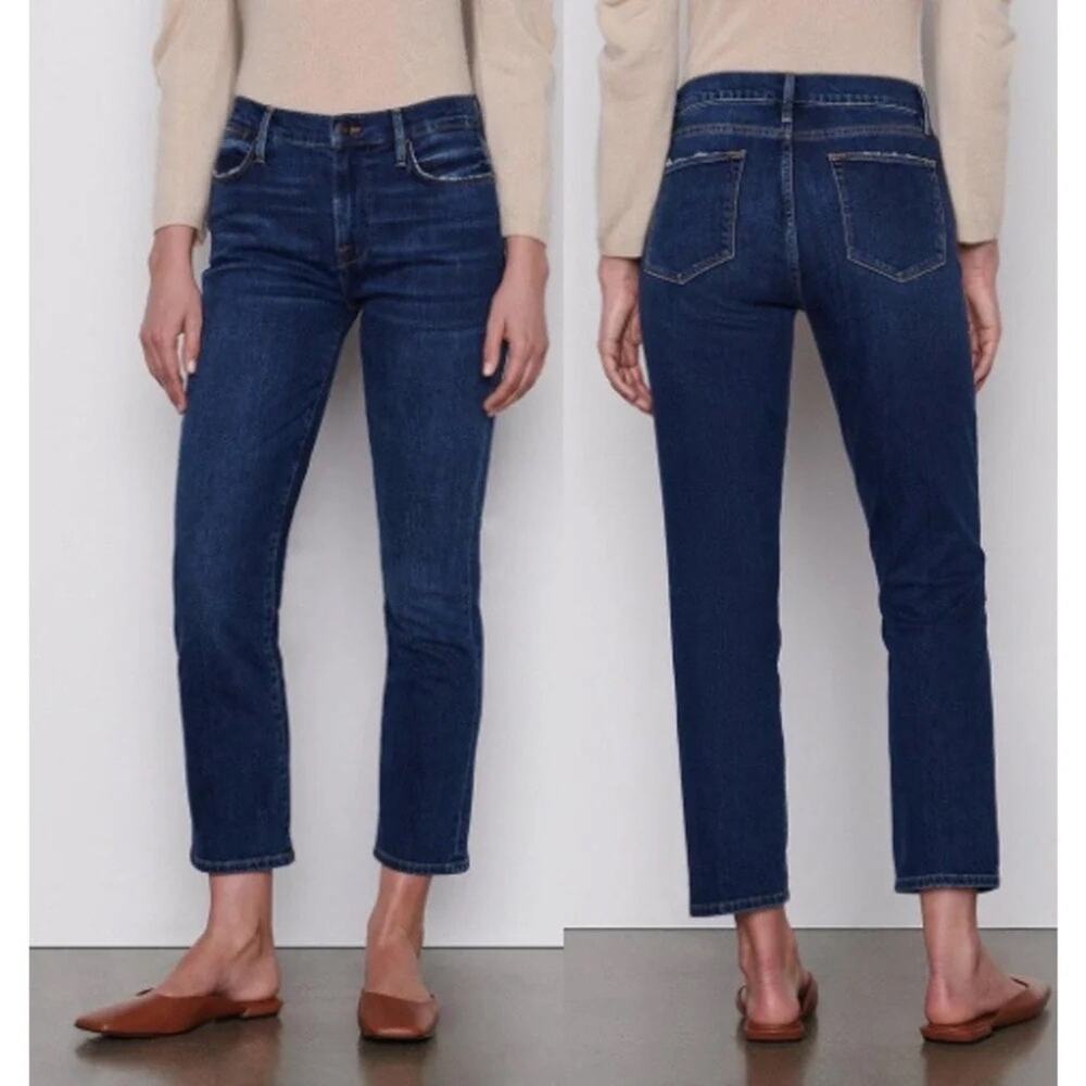 Frame Le High Straight Rosalie Jeans Women's 27 High Rise Denim